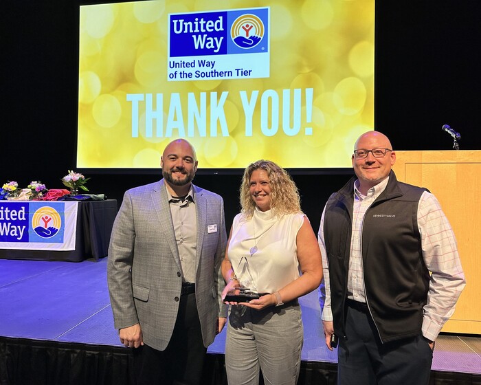 Pictured L-R, Kennedy Valve General Manager Nate Pizinni, Event Coordinator, Dawn VanFleet, and Human Resources Director, Elliott Baker